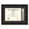 ArtToFrames 11x14 inch Diploma Frame with Tassel Opening - Framed with Black and Gold Mats, Comes with Regular Acrylic and Sawtooth Hanger for Wall Hanging (DT-11x14)